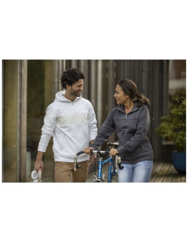 Felpa anorak con cappuccio da donna a mezza zip Sayan