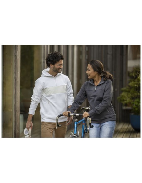 Felpa anorak con cappuccio da donna a mezza zip Sayan