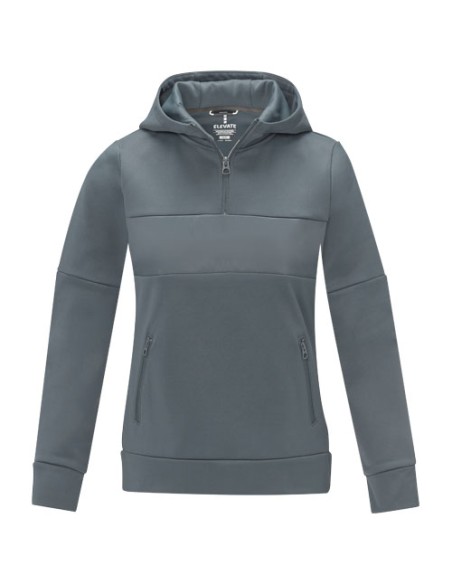 Felpa anorak con cappuccio da donna a mezza zip Sayan