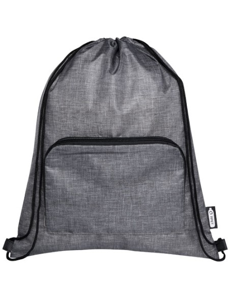 Borsa pieghevole con coulisse in materiale riciclato Ash - 7L