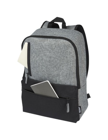 Zaino bicolore per portatile da 15" in materiale riciclato certificato GRS Reclaim 14L