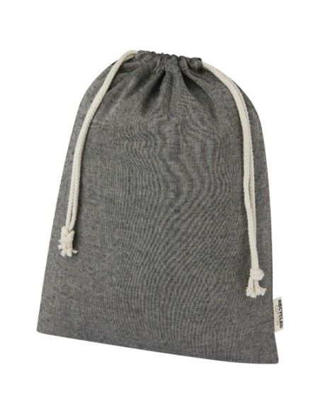 Sacchetto per confezione regalo grande in cotone riciclato 150 g/m² certificato GRS Pheebs - 4L