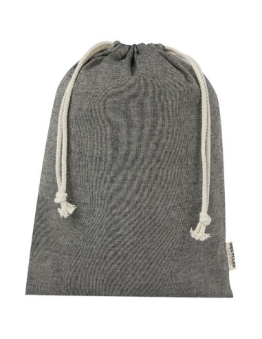 Sacchetto per confezione regalo grande in cotone riciclato 150 g/m² certificato GRS Pheebs - 4L