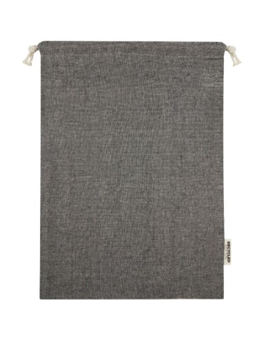 Sacchetto per confezione regalo grande in cotone riciclato 150 g/m² certificato GRS Pheebs - 4L