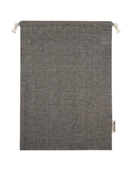 Sacchetto per confezione regalo grande in cotone riciclato 150 g/m² certificato GRS Pheebs - 4L