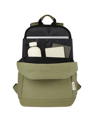 Zaino antifurto per portatile da 15,6" in canvas riciclato certificato GRS Joey - 18L