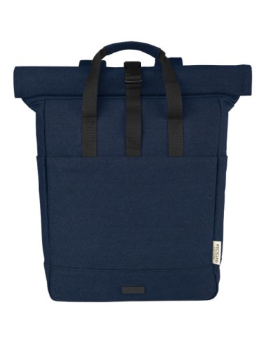 Zaino rolltop per portatile da 15" in canvas riciclato certificato GRS Joey - 15L