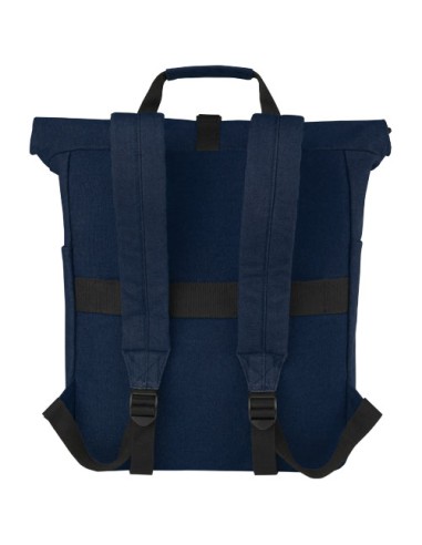 Zaino rolltop per portatile da 15" in canvas riciclato certificato GRS Joey - 15L