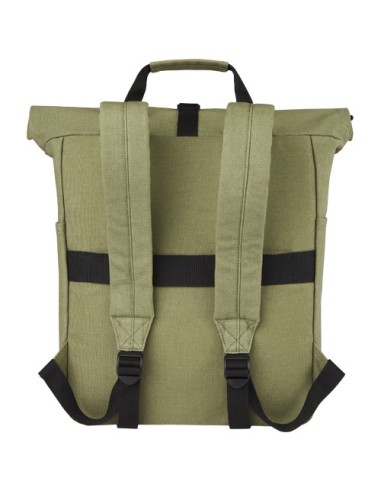 Zaino rolltop per portatile da 15" in canvas riciclato certificato GRS Joey - 15L