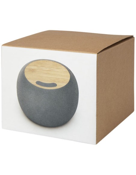 Speaker Bluetooth® con stazione di ricarica wireless in bambù/PET riciclato Ecofiber Speaker Bluetooth® con stazione di ricarica wireless in bambù/PET riciclato Ecofiber