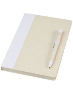 Set blocco note formato A5 e penna a sfera Dairy Dream realizzati con cartoni del latte riciclati
