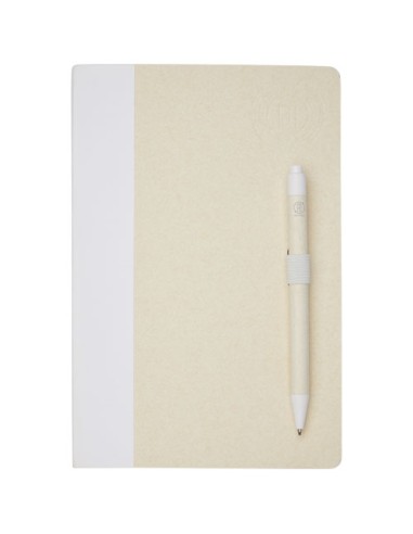 Set blocco note formato A5 e penna a sfera Dairy Dream realizzati con cartoni del latte riciclati