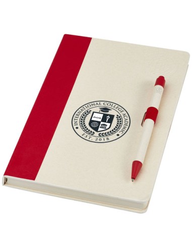 Set blocco note formato A5 e penna a sfera Dairy Dream realizzati con cartoni del latte riciclati