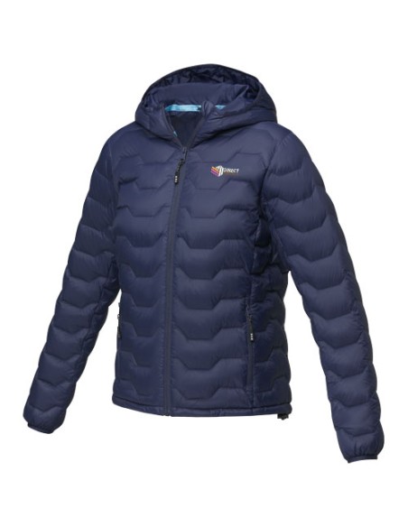 Giacca termica da donna in piuma e materiale riciclato certificato GRS Petalite