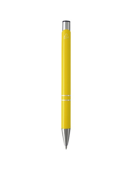Penna a sfera in alluminio riciclato Moneta (inchiostro nero)