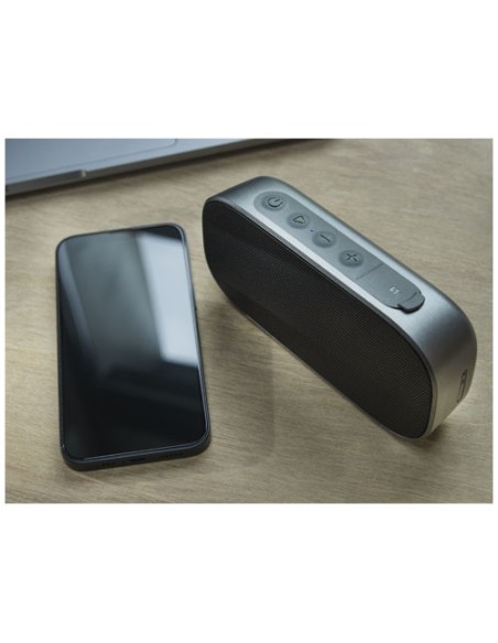 Altoparlante Bluetooth® IPX5 in plastica riciclata da 5 W Stark 2.0  Altoparlante Bluetooth® IPX5 in plastica riciclata da 5 W Stark 2.0