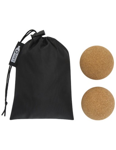 Pallina per yoga in sughero Trikona - set da 2