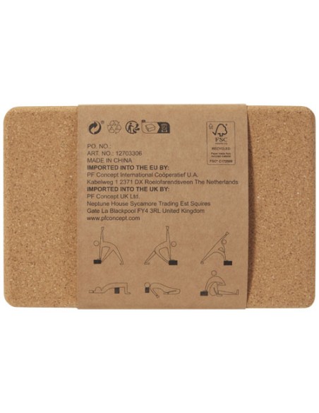 Mattoncino per yoga in sughero Trikona