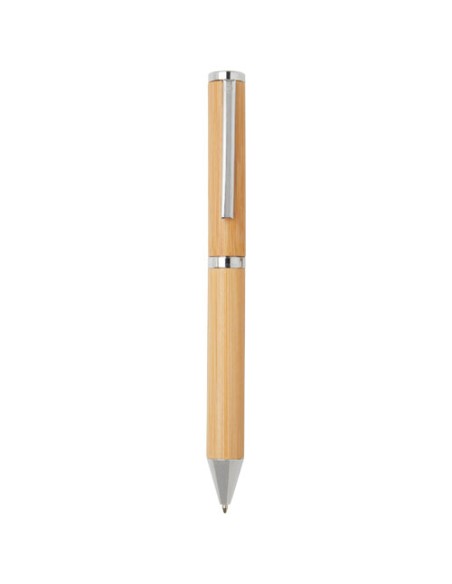 Set regalo con penna a sfera e penna roller in alluminio riciclato Apolys (inchiostro nero)