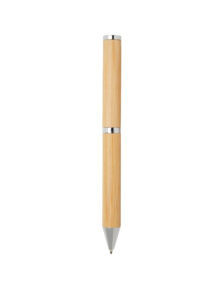 Set regalo con penna a sfera e penna roller in alluminio riciclato Apolys (inchiostro nero)