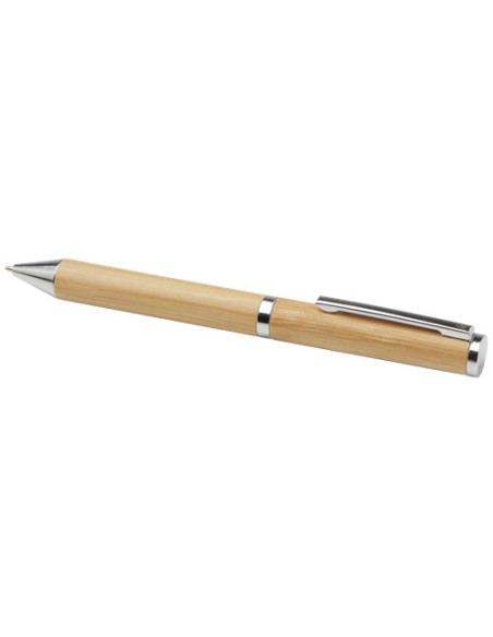 Set regalo con penna a sfera e penna roller in alluminio riciclato Apolys (inchiostro nero)