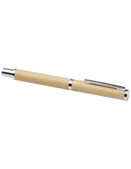 Set regalo con penna a sfera e penna roller in alluminio riciclato Apolys (inchiostro nero)