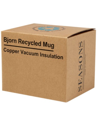 Tazza in acciaio inossidabile riciclato certificato RCS da 360 ml con isolamento sottovuoto in rame Bjorn