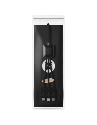 Cavo 5 in 1 con trasferimento dati in PET riciclato SCX.design C45