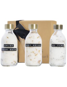 Set regalo di sali da bagno 3 pezzi da 200 ml Wellmark Just Relax