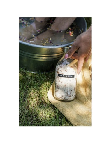 Sale da bagno profumo rosa da 500 ml Wellmark Just Relax