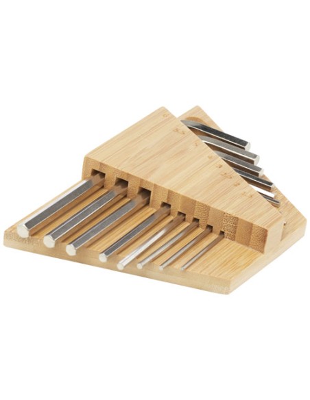 Set di attrezzi con chiave esagonale in bambù Allen