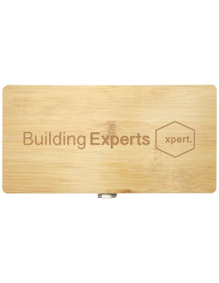 Set di utensili in bambù/plastica riciclata da 19 pezzi Rivet