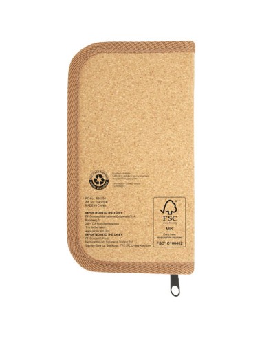 Set di attrezzi da 24 pezzi in plastica riciclata RCS con custodia in sughero Spike