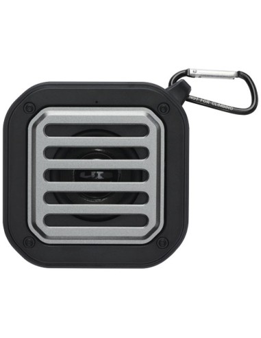 Speaker Bluetooth® IPX5 a ricarica solare in plastica riciclata RCS da 3 W con moschettone Solo