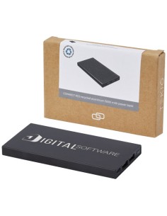Power bank in alluminio riciclato da 5000 mAh Connect 
