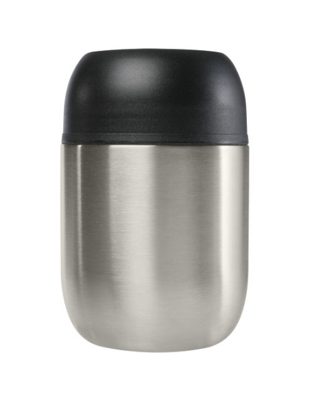 Portavivande in acciaio inossidabile riciclato a doppia parete da 480 ml con cucchiaio pieghevole Supo