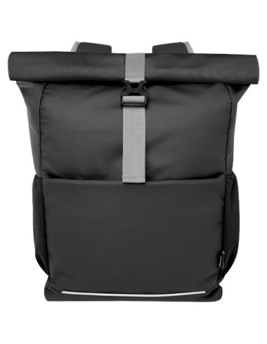 Borsa roll-top per bicicletta impermeabile in materiale riciclato certificato GRS per portatile da 15" Aqua