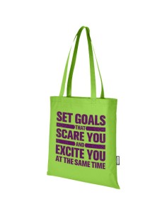 Tote bag convention in tessuto non tessuto riciclato certificato GRS Zeus 6l