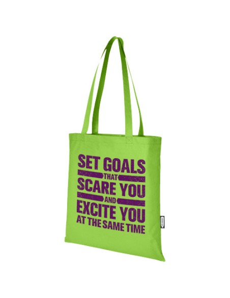 Tote bag convention in tessuto non tessuto riciclato certificato GRS Zeus 6l