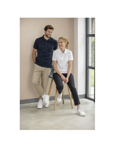 Polo unisex a maniche corte in tessuto riciclato Emerald Aware™