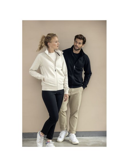 Maglione unisex in tessuto riciclato a cerniera intera Galena Aware™