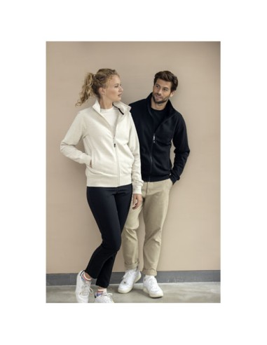 Maglione unisex in tessuto riciclato a cerniera intera Galena Aware™