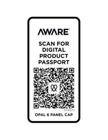 Cappellino in tessuto riciclato Aware™ a 6 pannelli Opal