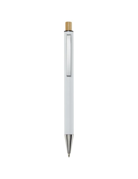 Penna a sfera in alluminio riciclato Cyrus (inchiostro blu)