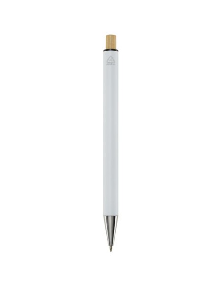 Penna a sfera in alluminio riciclato Cyrus (inchiostro nero)