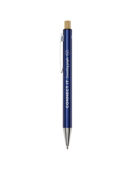 Penna a sfera in alluminio riciclato Cyrus (inchiostro nero)