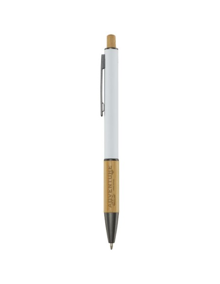 Penna a sfera in alluminio riciclato Darius (inchiostro blu)