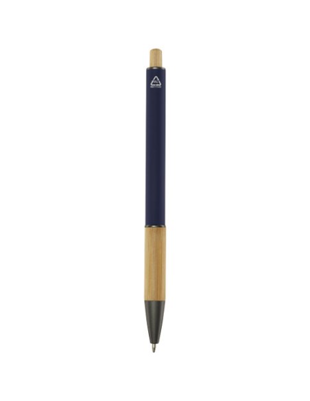 Penna a sfera in alluminio riciclato Darius (inchiostro blu)