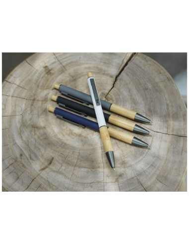 Penna a sfera in alluminio riciclato Darius (inchiostro blu)