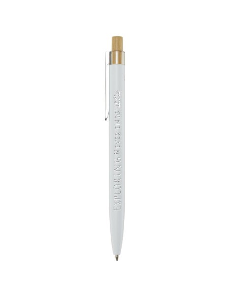 Penna a sfera in alluminio riciclato Nooshin (inchiostro blu)